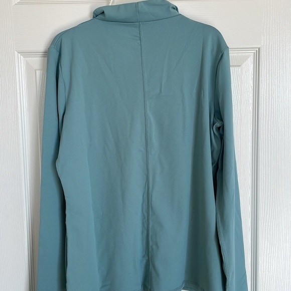 NEW! Shadow Sport Fitted Mock-Neck Zip Front Athletic Jacket, Lt Blue. XL and 1X - Picture 14 of 14